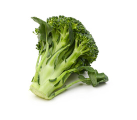 Fresh broccoli isolated on white background