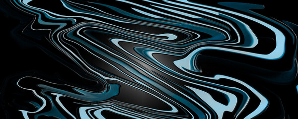 abstract wavy blue and black background banner illustration with texture