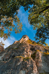 Dersu rock in the village of Kavalerovo. Under the rock in 1903, Vladimir Arseniev and his future...