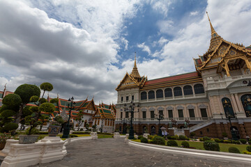 Fototapeta na wymiar Royal grand palace in Bangkok thailand of Asia Tourist destination