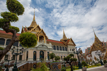 Naklejka premium Royal grand palace in Bangkok thailand of Asia Tourist destination