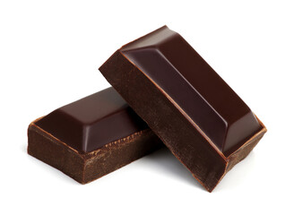 close up of chocolate pieces