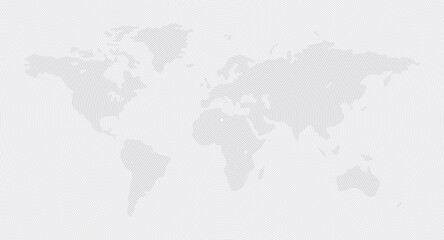 Fototapeta na wymiar Vector map. Modern trendy Vector Map. World vector map. Vector hatched globe. Circle continent. World flat map. Earth illustration. Game world. Ui elements. World sign.