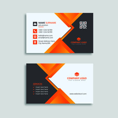 Modern vector corporate business card design template