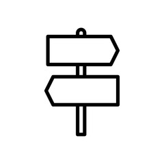 Obraz premium signpost, travel icon vector illustration