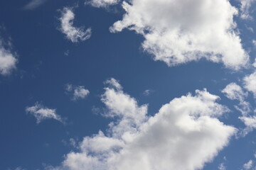 とても綺麗な青空と雲