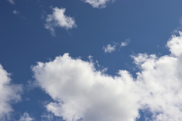 とても綺麗な青空と雲