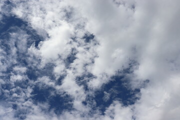 とても綺麗な青空と雲