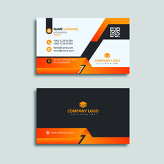 Modern vector corporate business card design template