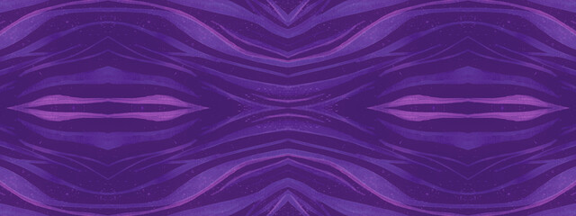 Fototapeta premium Ethnic Fabric Design. Watercolor Exotic Wave 