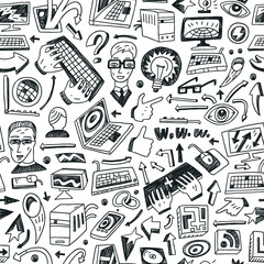 Programming , computers - seamless vector background