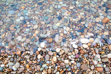 gravel beach in Incheon, South Korea
