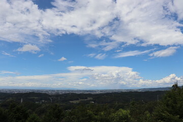 とても綺麗な青空と雲