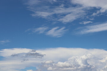 とても綺麗な青空と雲