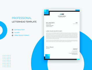 Professional letterhead template