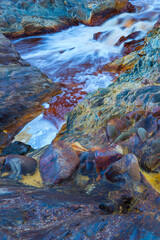 Obraz na płótnie Canvas Río Tinto - Red River, Sierra Morena, Gulf of Cádiz, Huelva, Andalucia, Spain, Europe