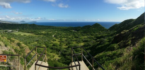 View from Diamond Head, Oahu, Hawaii