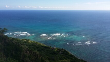 View from Diamond Head, Oahu, Hawaii