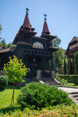 Fototapeta premium Wooden Orthodox Church in Sovata Romania, 2020