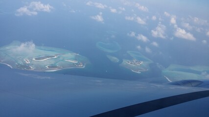 Fototapeta na wymiar aerial view of maldives