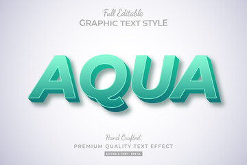 Aqua Editable Text Style Effect Premium