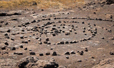 Rocks forming a spiral