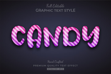 Candy Editable Text Style Effect Premium