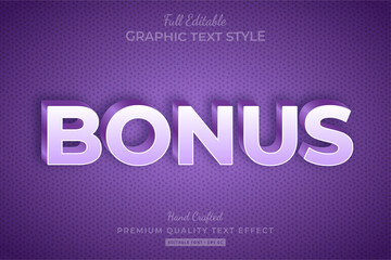 Bonus Editable Text Style Effect Premium