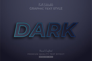Fototapeta premium Dark Editable Text Style Effect Premium