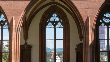 stained glass window in church