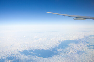 旅客機から見た空