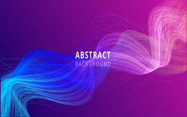 Abstract color wave design
