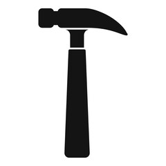 Tiler hammer icon. Simple illustration of tiler hammer vector icon for web design isolated on white background