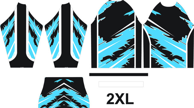 Motocross Shirt Design Adjust in Pattern 2XL size