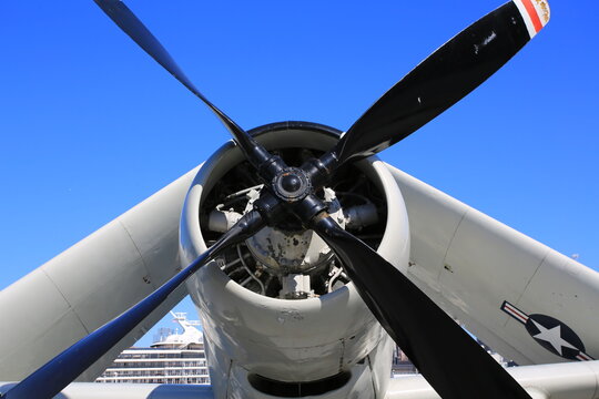 NEW YORK;OCT 13 2016: f4u corsair display on intrepid sea air space museum in New York . Interpid Sea AIr Space Museum showcases the aircraft carrier the former USS Intrepid