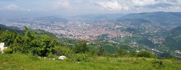 panorama of Sarajevo