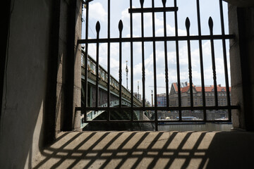 prison window, prison cell