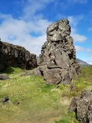 outcrop in the mountains