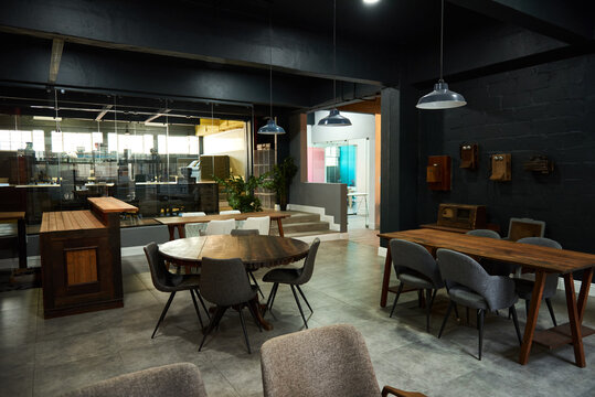 Interior Of The Lounge Area Of An Office After Work