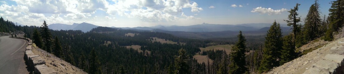 panorama of Crater Lake