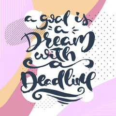 Obraz premium Hand drwan grunge lettering isolated artwork on ornate background. Stamp for t-shirt graphics, print, poster, banner, flyer, tags, postcard