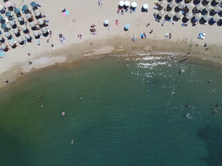 Fototapeta na wymiar Drone view of Agios Apostoli beach, Crete, Greece
