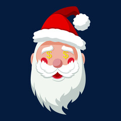 2021, back, beard, beautiful, black christmas, black santa, cartoon, character, christmas, claus, cute, dance, dark skinned woman, design, face, flat, funny, gift, greeting, happy, hat, helper, hipste