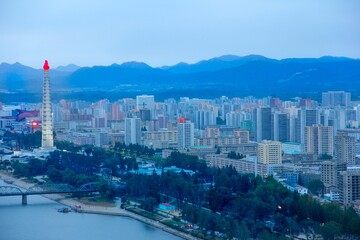 Vue sur Pyongyang
