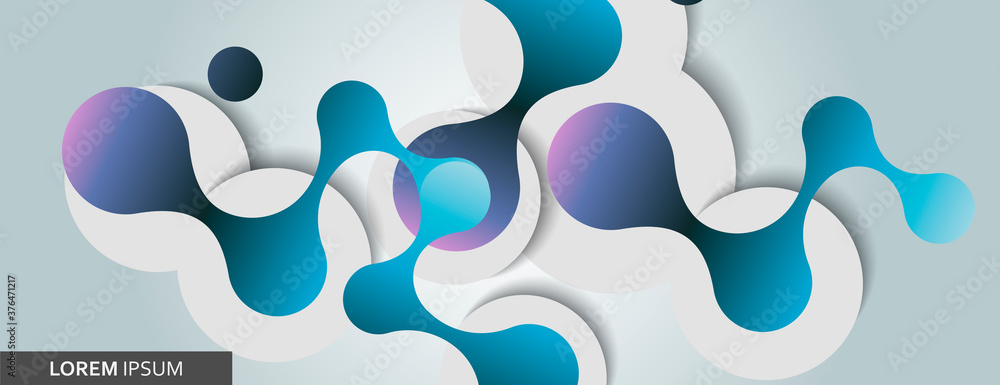 Poster Abstract network dot line connect on light background. Communication network. Abstract geometric background. Social network. Business design. Polygon vector concept