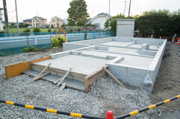 建設現場　基礎工事