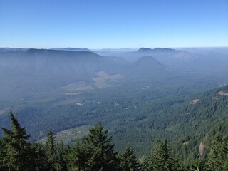 Obraz premium fog over the mountains