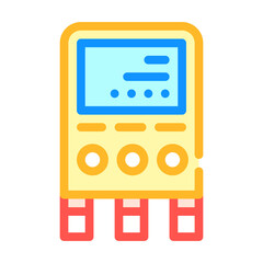 gauge manifold measuring equipment color icon vector illustration