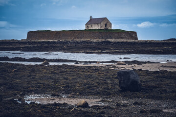 St Cwyfan's Church anglesey north wales uk 
