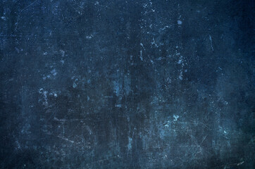 Blue scraped wall background